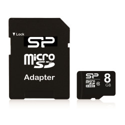 Carte Mémoire SILICON POWER 8GB Class 10 avec Adaptateur