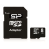 Carte Mémoire SILICON POWER 8GB Class 10 avec Adaptateur
