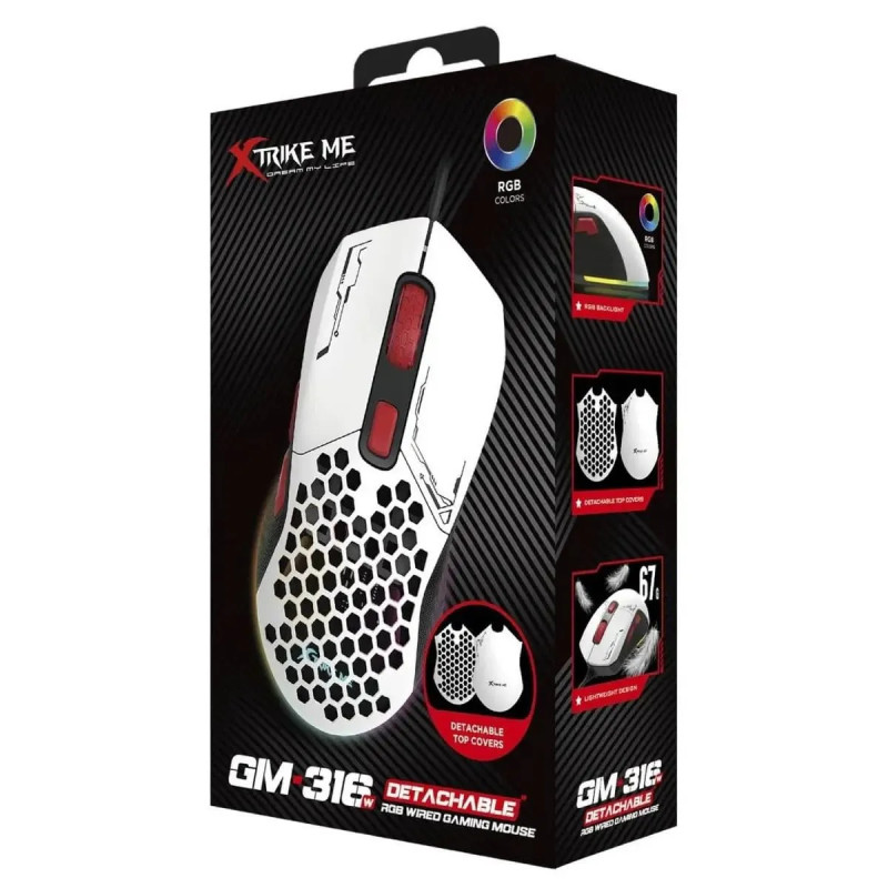 Souris Gaming XTRIKE ME GM-316 - Blanc
