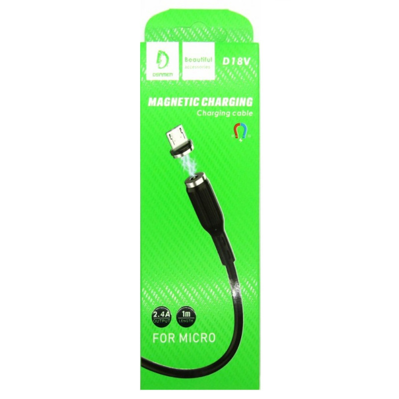 Cable Magnétique Micro USB 2.4A DENMEN D18V