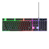 Clavier Gaming F17 LED RGB - Blanc Noir