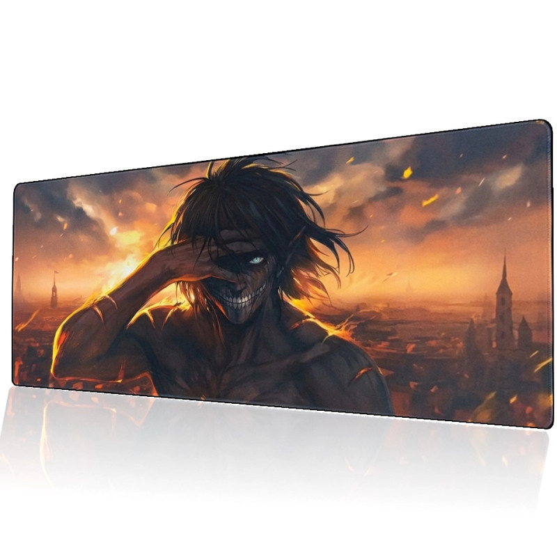 Tapis de Souris XXL 900x400mm ATTACK ON TITAN - Eren Yeager