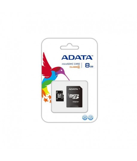 Carte Mémoire Micro SD 8 Go Avec Adaptateur ADATA