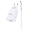 Chargeur Type C 5A 25W KAKUSIGA KSC-1643 Avec Cable - Blanc