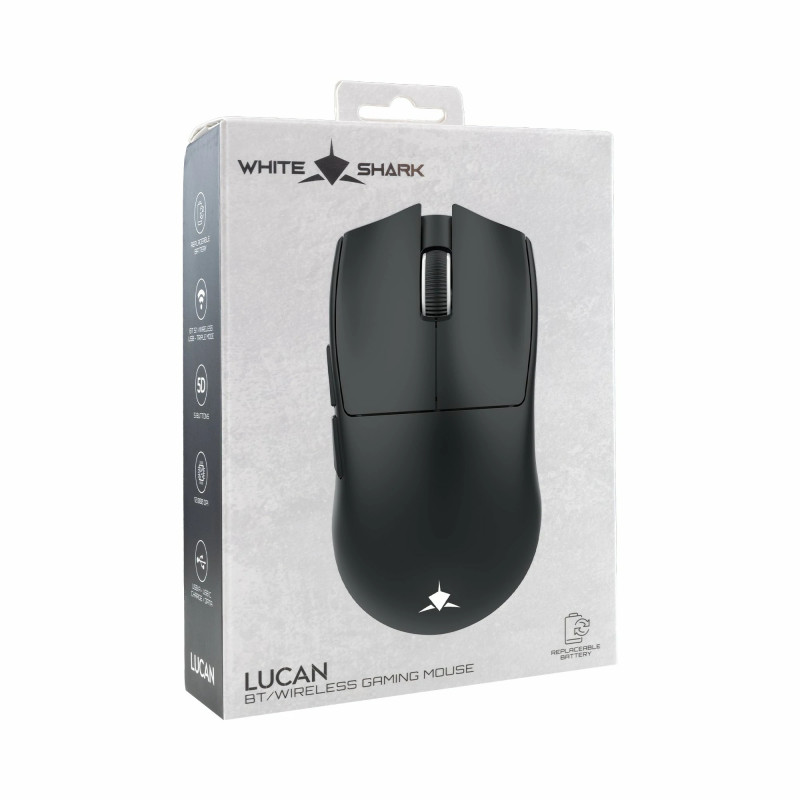 Souris sans Fil / Bluetooth WHITE SHARK LUCAN WGM-5022 - Noir