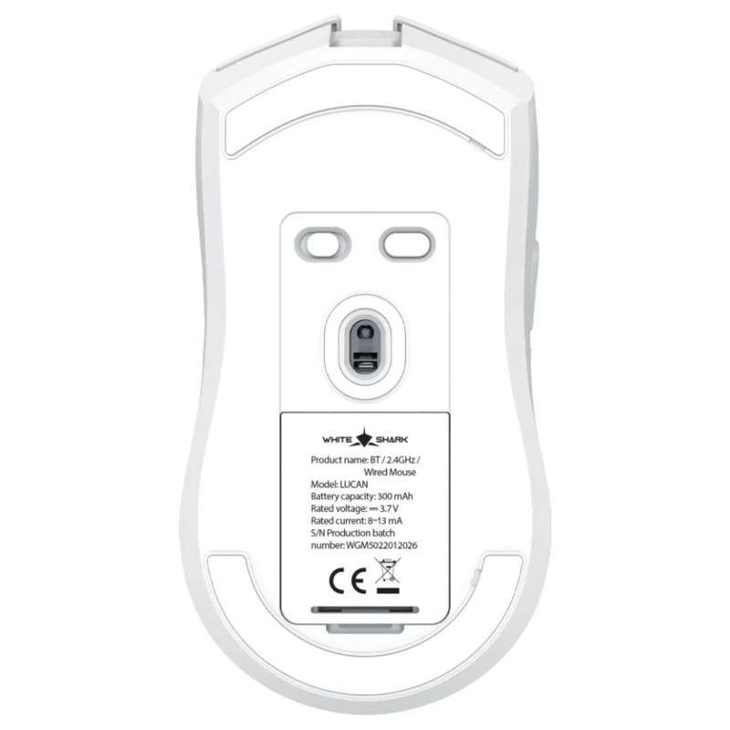 Souris sans Fil / Bluetooth WHITE SHARK LUCAN WGM-5022 - Blanc