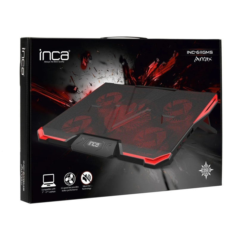 Refroidisseur INCA INC-611GMS 17" - Noir Rouge
