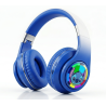 Casque Bluetooth MP3 STITCH AH-806 LED - Bleu