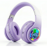 Casque Bluetooth MP3 STITCH AH-806 LED - Violet