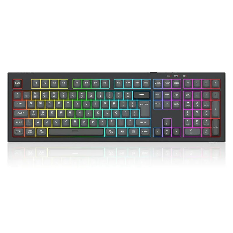 Clavier sans Fil / Bluetooth REDRAGON CRUX PRO K518RGB-PRO - Noir