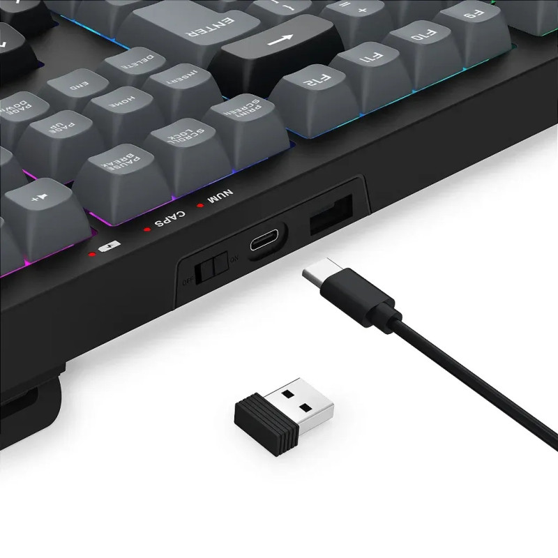 Clavier sans Fil / Bluetooth REDRAGON CRUX PRO K518RGB-PRO - Noir