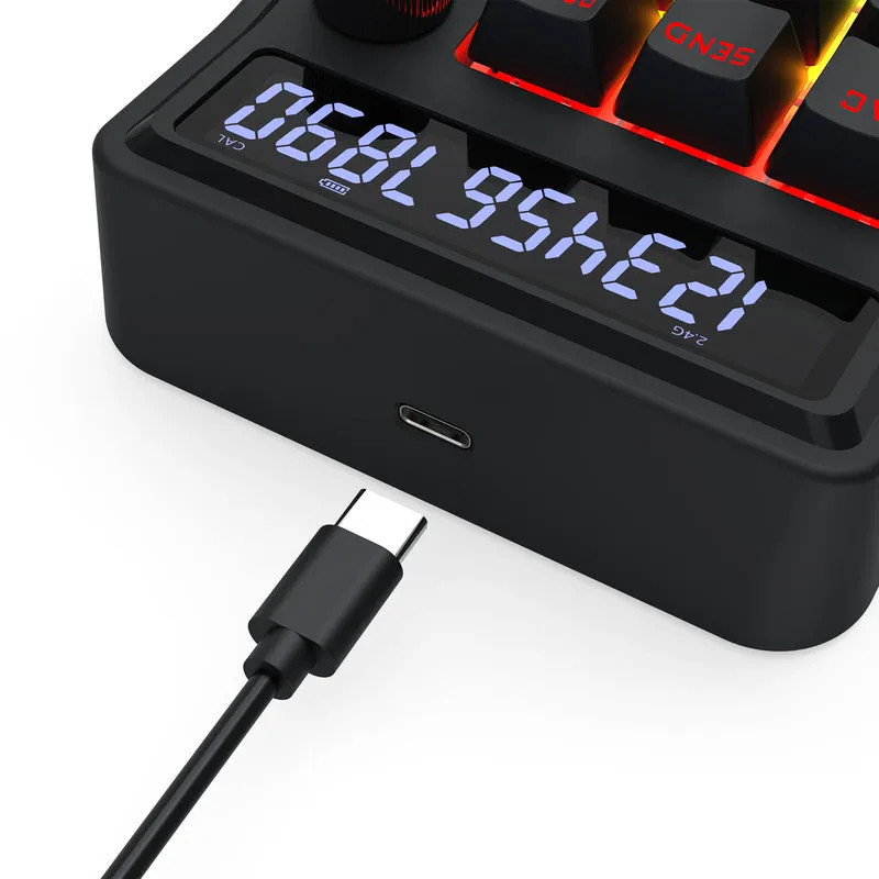 Clavier NumPad Mécanique sans Fil REDRAGON COVE K733 RGB - Noir