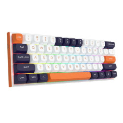 Clavier Mécanique REDRAGON FIDD RGB K683 - Blanc Noir Orangé