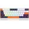 Clavier Mécanique REDRAGON FIDD RGB K683 - Blanc Noir Orangé