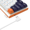 Clavier Mécanique REDRAGON FIDD RGB K683 - Blanc Noir Orangé