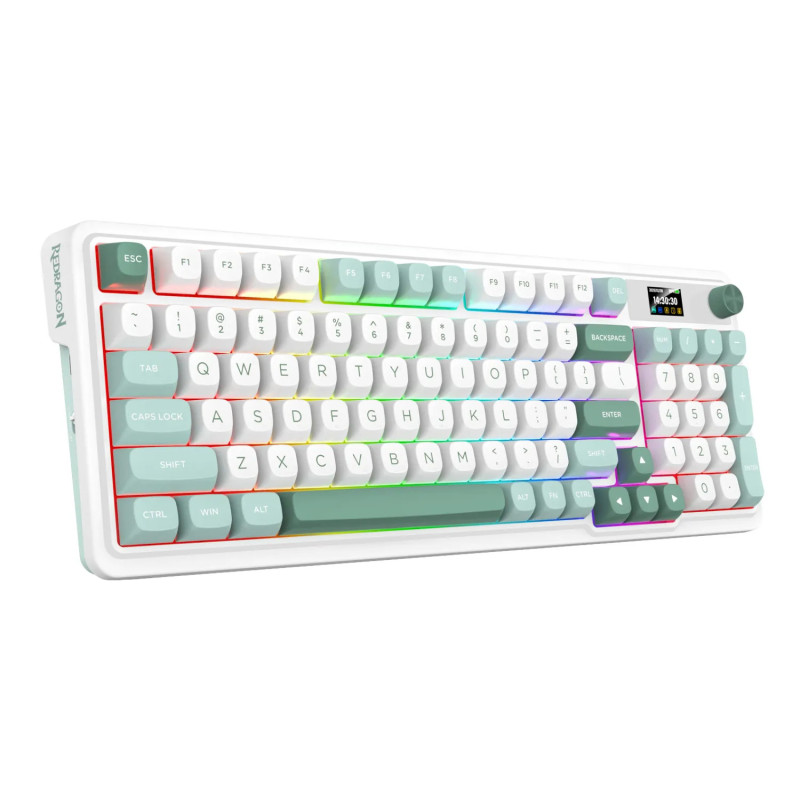 Clavier sans Fil / Bluetooth REDRAGON GALATIN PRO K719 - Blanc Vert