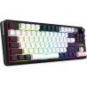 Clavier sans Fil / Bluetooth REDRAGON WILDSLASH LCD PRO K746 RGB - Blanc Noir