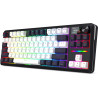 Clavier sans Fil / Bluetooth REDRAGON WILDSLASH LCD PRO K746 RGB - Blanc Noir