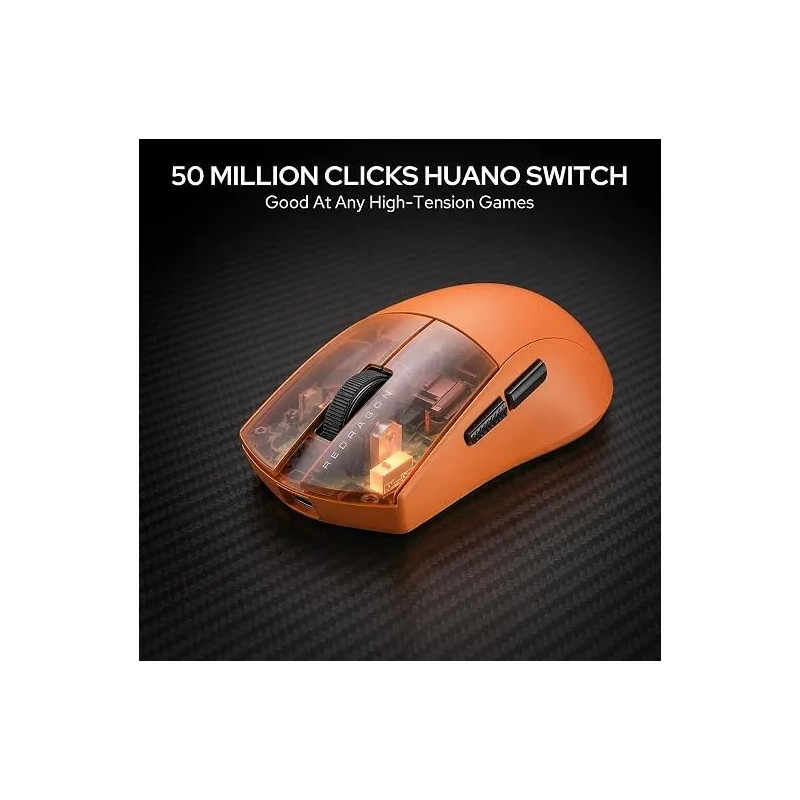 Souris REDRAGON K1NG ULTRA M916-ULT - Orange Noir
