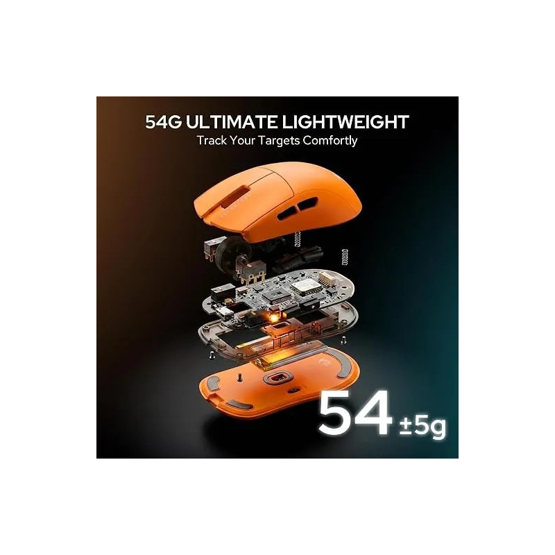 Souris REDRAGON K1NG ULTRA M916-ULT - Orange Noir