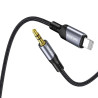 Adaptateur Cable Lightning vers Jack Male 3.5mm KAKUSIGA KSC-894 - Noir