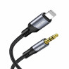 Adaptateur Cable Lightning vers Jack Male 3.5mm KAKUSIGA KSC-894 - Noir