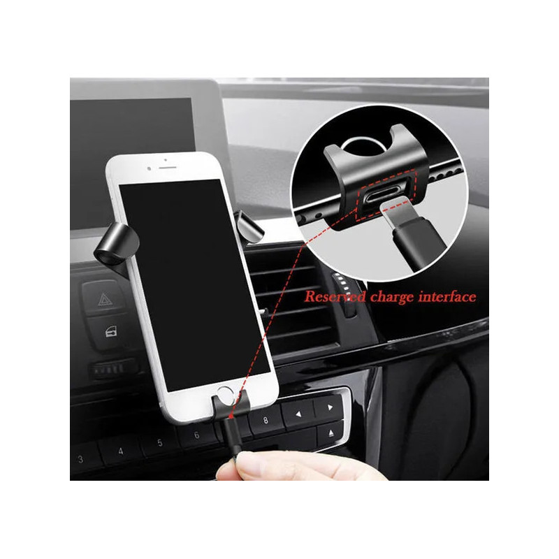 Support Smartphone pour Voiture Triangle - Noir