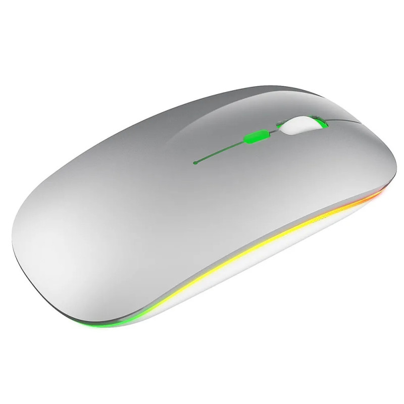 Souris Sans Fil Bluetooth Rechargeable Silencieuse - Silver
