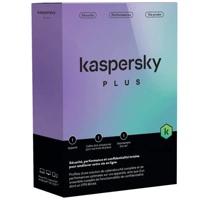 Antivirus KASPERSKY Plus 25FFP - 1 an / 1 Pc