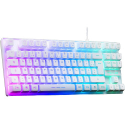 Clavier Gaming G-LAB KEYZ CAESIUM TKL - Blanc