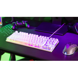 Clavier Gaming G-LAB KEYZ CAESIUM TKL - Blanc