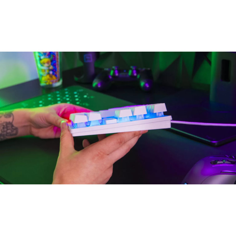 Clavier Gaming G-LAB KEYZ CAESIUM TKL - Blanc