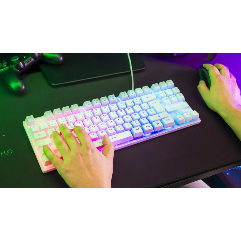 Clavier Gaming G-LAB KEYZ CAESIUM TKL - Blanc