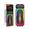 Haut Parleur Bluetooth SING-E ZQS-4272 RGB avec Microphone - Noir