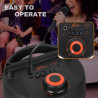 Haut Parleur Bluetooth SING-E ZQS-4292 RGB avec Microphone - Noir