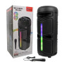 Haut Parleur Bluetooth SING-E ZQS-4293 RGB avec Microphone - Noir