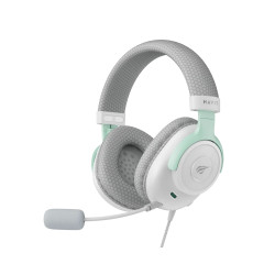 Casque Gaming USB 7.1 HAVIT H2230E - Blanc et Cyan