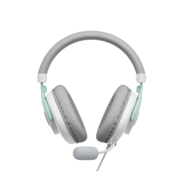 Casque Gaming USB 7.1 HAVIT H2230E - Blanc et Cyan