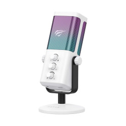 Microphone Gaming HAVIT GK65 - RGB - Blanc
