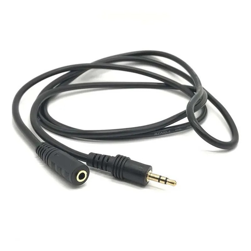 Rallonge Jack Male vers Jack Femelle 1.5m - Noir