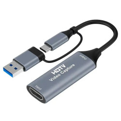 Carte de Capture Vidéo HDMI Vers USB-C et USB-A 3.0