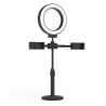 Ring Light 6" avec Trépied et Double Support Smartphone