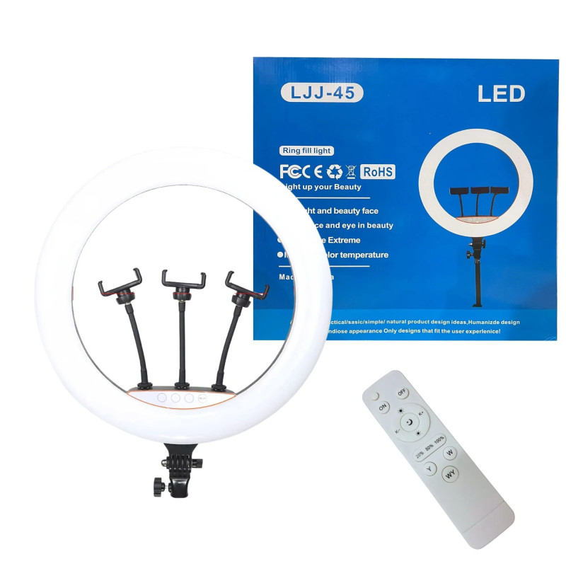 RING LIGHT LED 18" LJJ-45 avec Trépied 2m