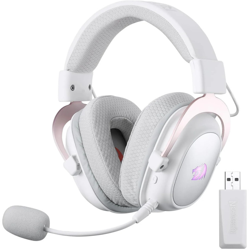 Casque Gaming REDRAGON ZEUS PRO H510 Wireless 7.1 Bluetooth - Blanc
