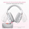 Casque Gaming REDRAGON ZEUS PRO H510 Wireless 7.1 Bluetooth - Blanc