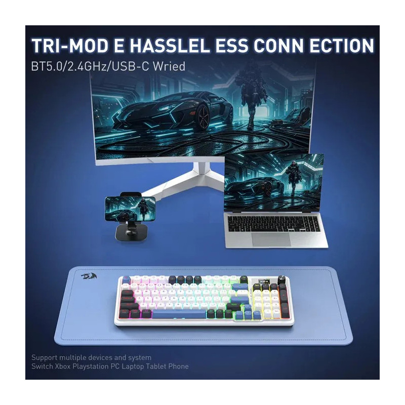 Clavier sans Fil / Bluetooth REDRAGON GALATIN PRO K719