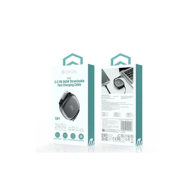 Cable USB-C 240W Extensible EC662