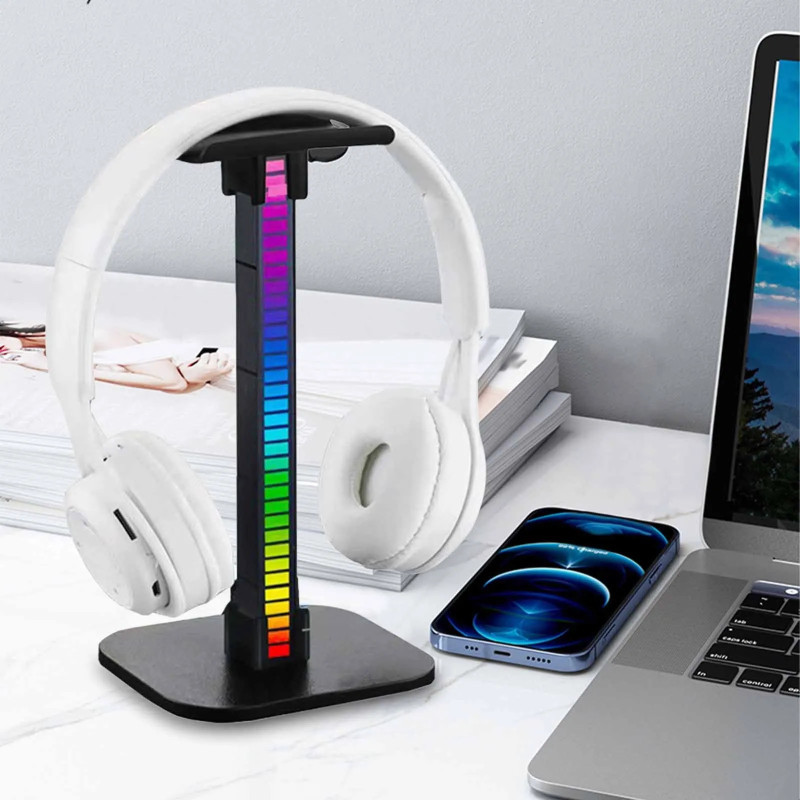 Support Stand pour Casque RGB T-12 - Noir