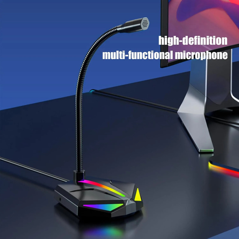 Microphone Gaming USB H1 - RGB - Noir