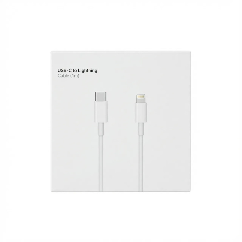 Cable USB-C vers Lightning 20W 1m - Blanc